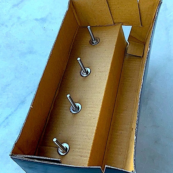 INSTANT FURNITURE UPDATE KNOBS PULLS TURQUOISE SILVER SET OF 4 - Picture 6 of 6